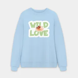 Мужской свитшот oversize без начеса хлопок Wild love