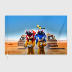 Флаг 3D Sonic and echidna Knuckles - Breaking bad soap opera