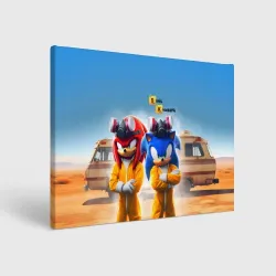 Холст прямоугольный Sonic and echidna Knuckles - Breaking bad soap opera