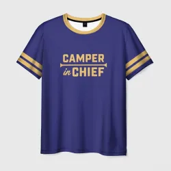 Мужская футболка 3D+ Camper in chief Wednesday