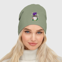 Женская шапка демисезонная Алиса в зазеркалье - фото 2