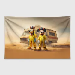 Флаг-баннер Mickey and Pluto - Breaking bad soap opera