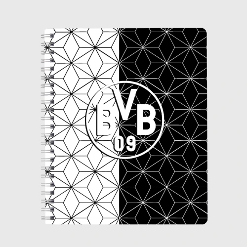 Тетрадь Borussia geometry black steel
