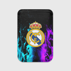 Картхолдер Magsafe магнитный Real Madrid неоновый огонь