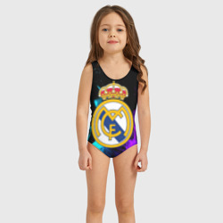 Детский купальник 3D Real Madrid неоновый огонь