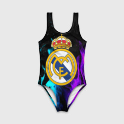 Детский купальник 3D Real Madrid неоновый огонь - фото 2