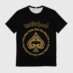 Мужская футболка 3D Motorhead золото