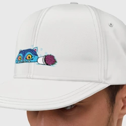 Кепка снепбек с прямым козырьком Голубой тигр Дерпи