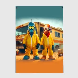Постер Zoidberg and Bender - Breaking bad soap opera