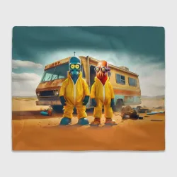 Плед 3D Zoidberg and Bender - Breaking bad soap opera