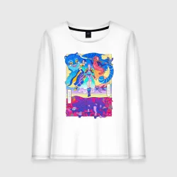 Женский лонгслив хлопок KPop Demon Hunters and Saja Boys