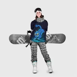 Накидка на куртку 3D Blue tiger and a six eyed magpie - фото 2