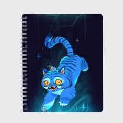 Тетрадь Blue tiger and a six eyed magpie