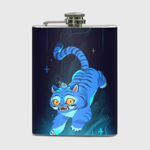 Фляга Blue tiger and a six eyed magpie