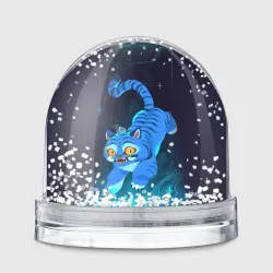 Игрушка Снежный шар Blue tiger and a six eyed magpie