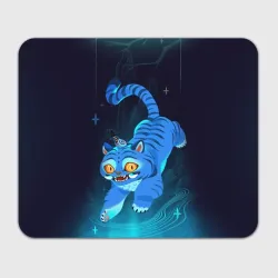Прямоугольный коврик для мышки Blue tiger and a six eyed magpie