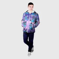 Мужская куртка 3D Тигр с сорокой  - фото 3
