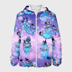Мужская куртка 3D Тигр с сорокой 