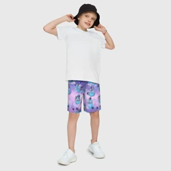 Детские спортивные шорты 3D Тигр с сорокой  - фото 2