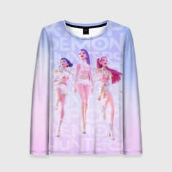 Женский лонгслив 3D Huntrix KPop Demon Hunters