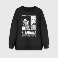 Женский свитшот oversize без начеса хлопок Marin Kitagawa - кукла