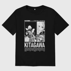 Женская футболка хлопок Oversize Marin Kitagawa - кукла