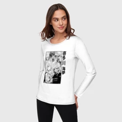 Женский лонгслив хлопок Марин - эта фарфоровая кукла влюбилась - фото 2