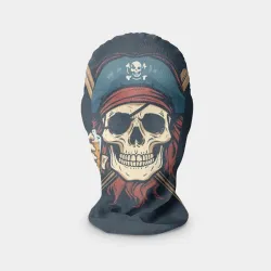 Маска карнавальная 3D Пират с бокалом