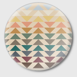 Значок Теплая осенняя этно мозаика 