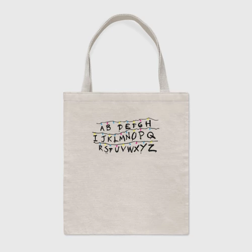 Шоппер BioNature с принтом Очень странные дела гирлянда Шоппер BioNature Очень странные дела гирлянда