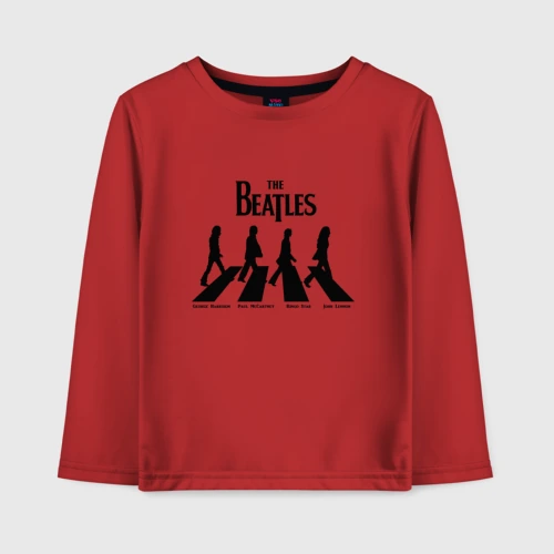 Детский лонгслив хлопок Beatles обложка