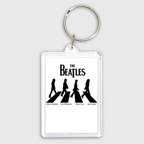 Брелок прямоугольный 35*50 Beatles обложка