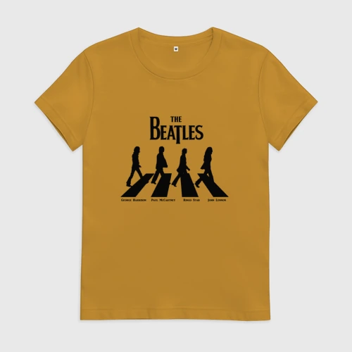 Женская футболка хлопок Beatles обложка