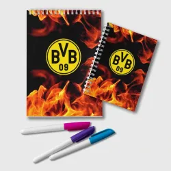 Блокнот Borussia огонь текстура