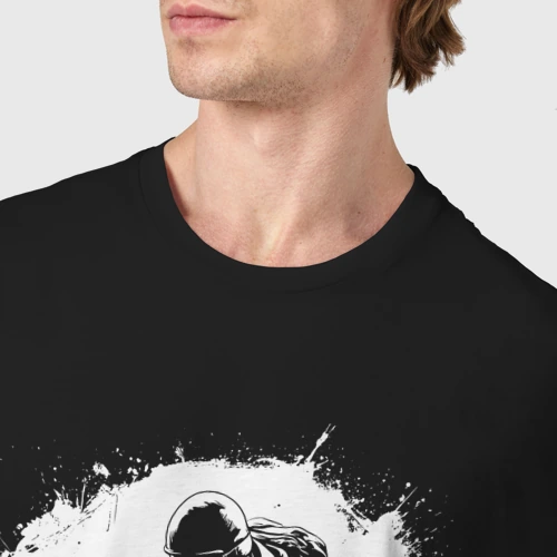 Мужская футболка хлопок с принтом Спецназ в белом пятне, фото #4