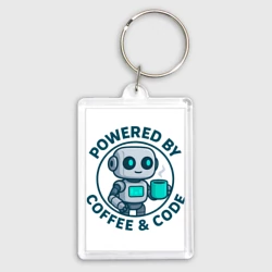 Брелок прямоугольный 35*50 Работает на кофе и коде