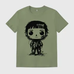 Мужская футболка хлопок Funko POP с тату на лице