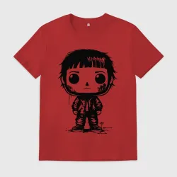 Мужская футболка хлопок Funko POP с тату на лице