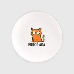 Тарелка Кот ошибки 404