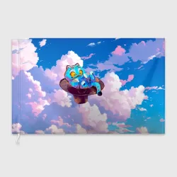 Флаг 3D Tiger Derpy in the clouds