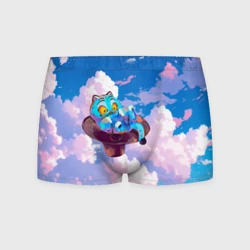 Мужские трусы 3D Tiger Derpy in the clouds