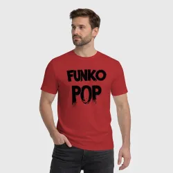 Мужская футболка хлопок Funko POP черное граффити - фото 2