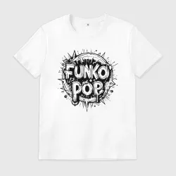 Мужская футболка хлопок Funko POP логотип