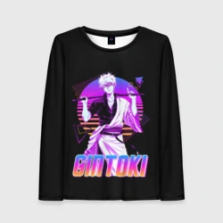 Женский лонгслив 3D Гинтама ретро