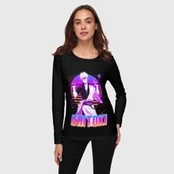 Женский лонгслив 3D Гинтама ретро - фото 2