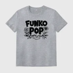 Мужская футболка хлопок Цветы в стиле Funko POP