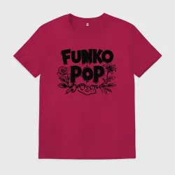 Мужская футболка хлопок Цветы в стиле Funko POP
