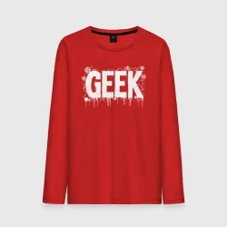 Мужской лонгслив хлопок Geek в стиле граффити