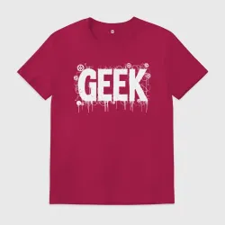Мужская футболка хлопок Geek в стиле граффити