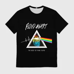 Мужская футболка 3D Pink Floyd сердце